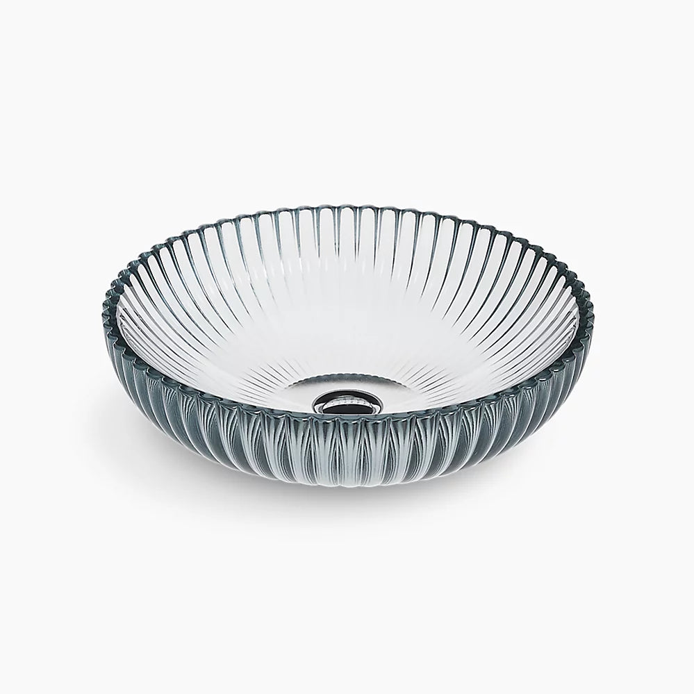 Salute® 15" round vessel bathroom sink, no overflow