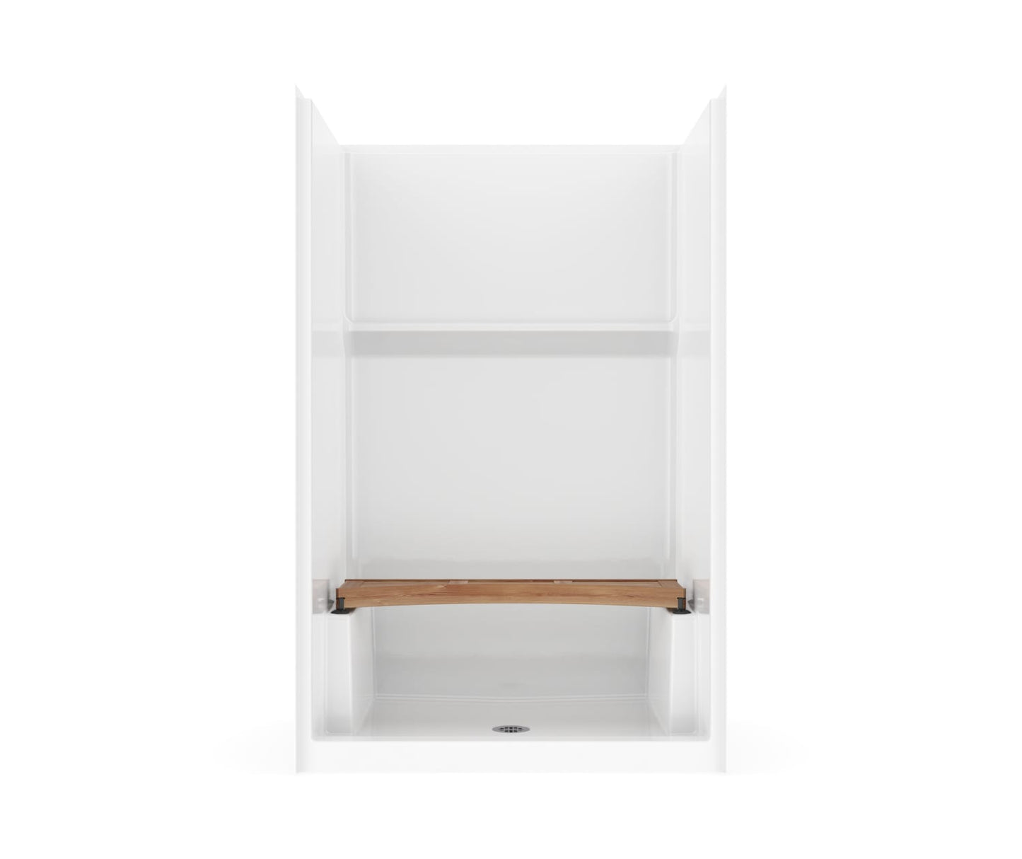 Icon SH4834 AcrylX™ Alcove Center Drain One-piece Shower in White