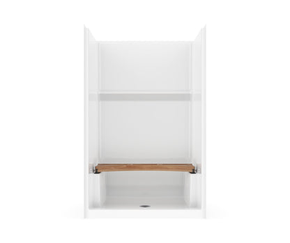 Icon SH4834 AcrylX™ Alcove Center Drain One-piece Shower in White