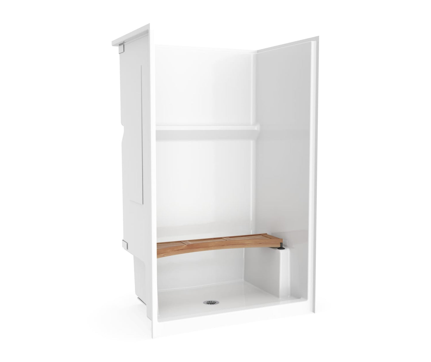 Icon SH4834 AcrylX™ Alcove Center Drain One-piece Shower in White