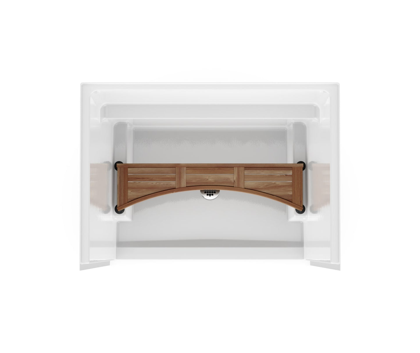 Icon SH4834 AcrylX™ Alcove Center Drain One-piece Shower in White