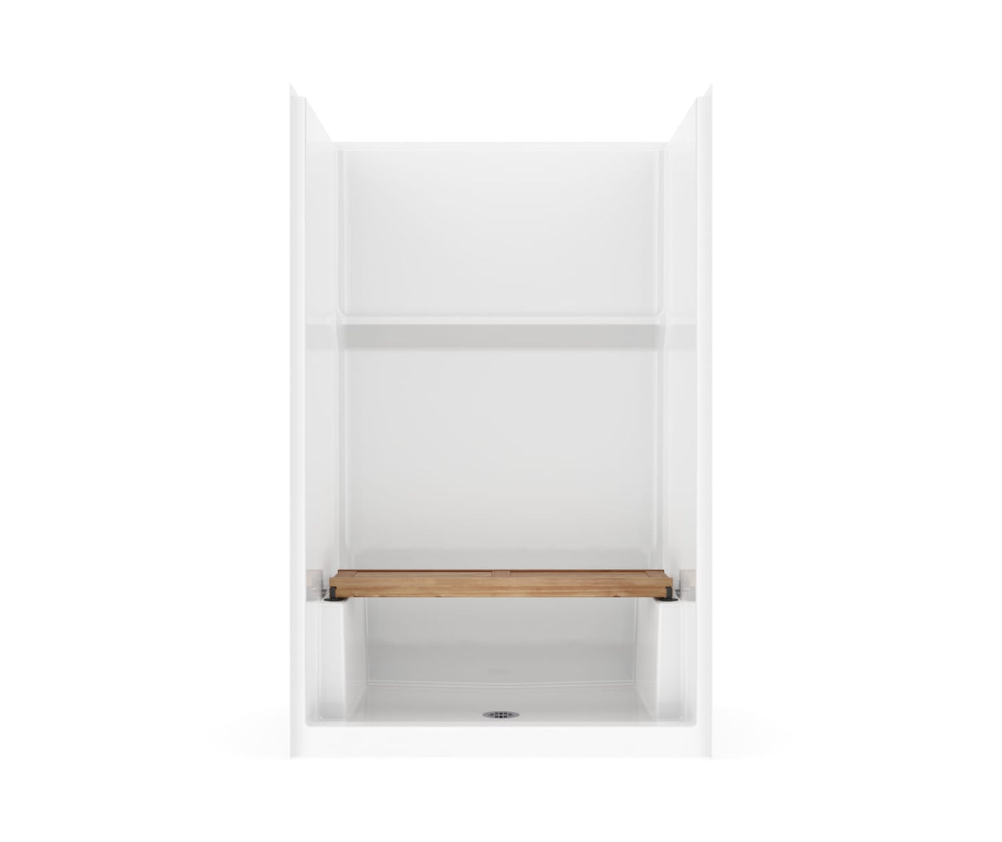 Icon SH4834 AcrylX™ Alcove Center Drain One-piece Shower in White