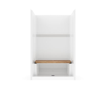 Icon SH4834 AcrylX™ Alcove Center Drain One-piece Shower in White