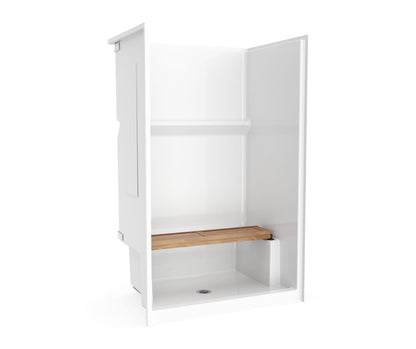 Icon SH4834 AcrylX™ Alcove Center Drain One-piece Shower in White