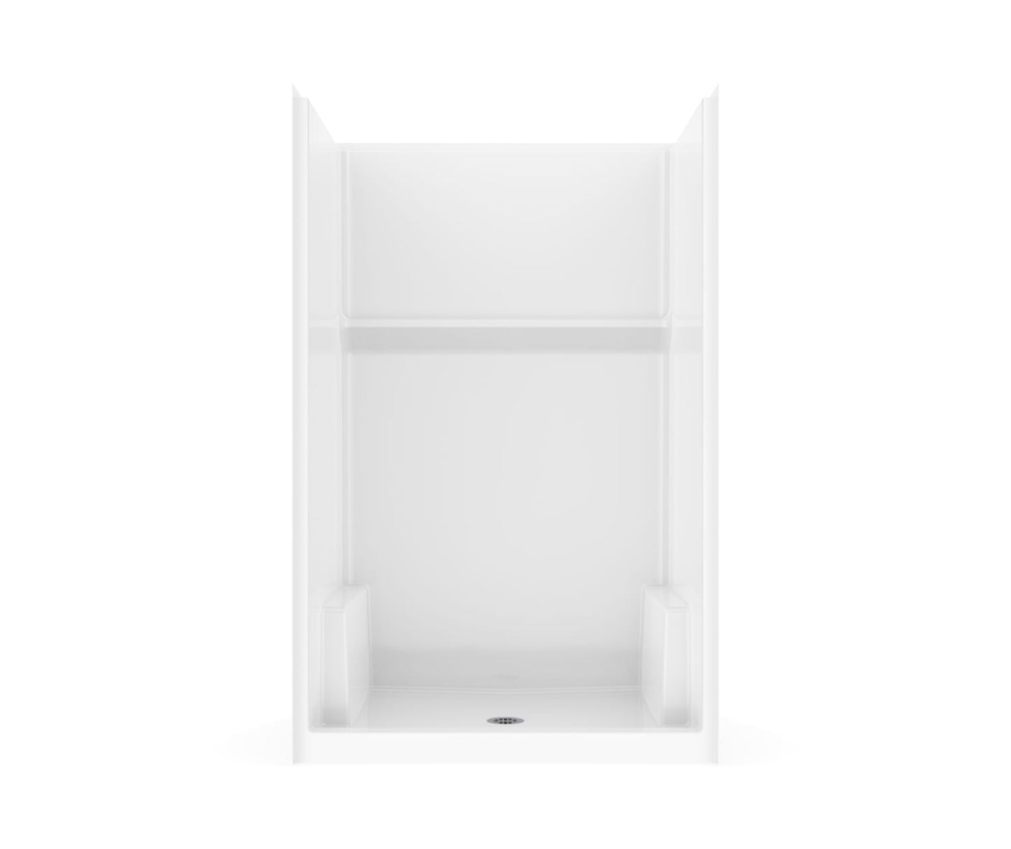 Icon SH4834 AcrylX™ Alcove Center Drain One-piece Shower in White