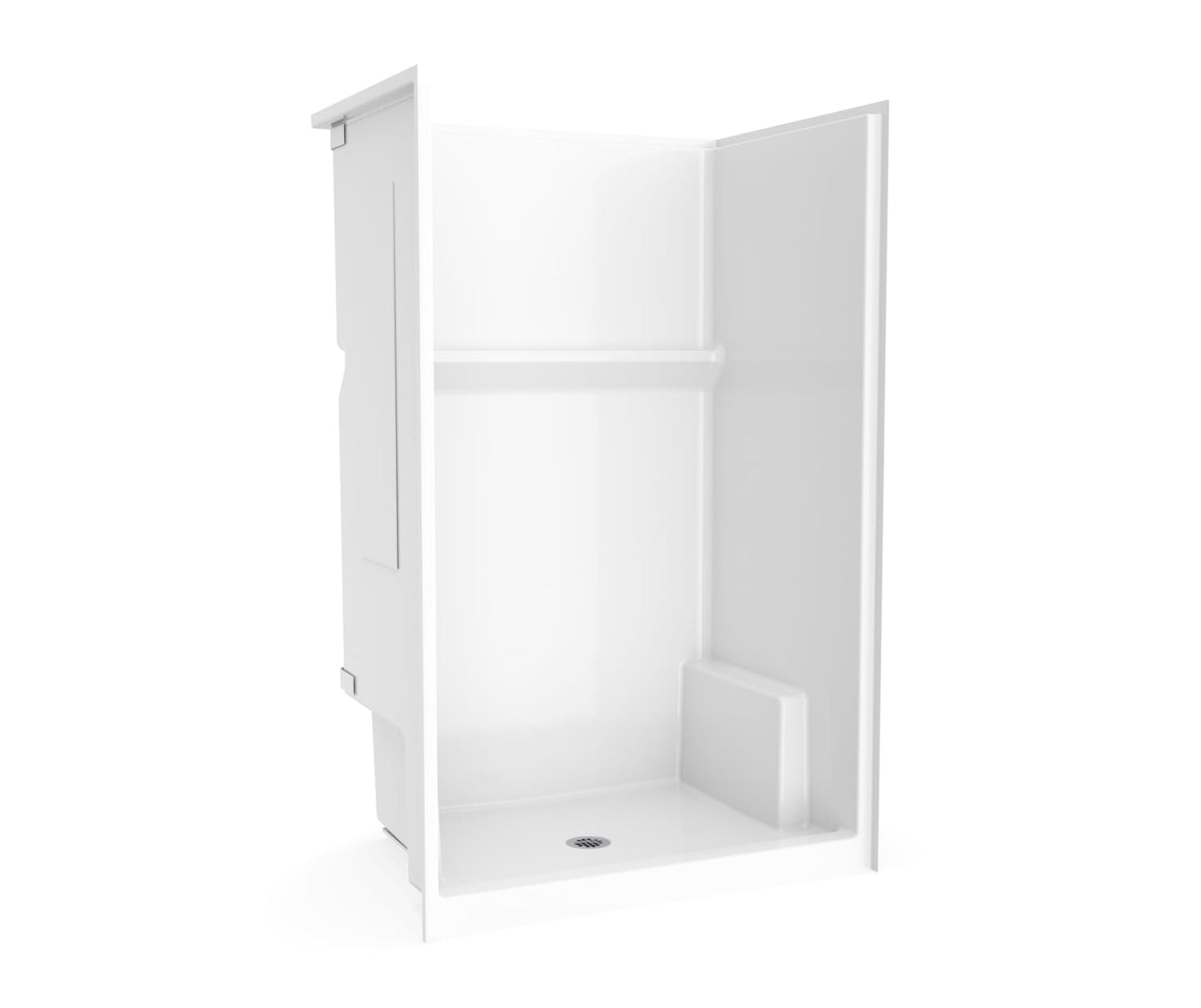 Icon SH4834 AcrylX™ Alcove Center Drain One-piece Shower in White