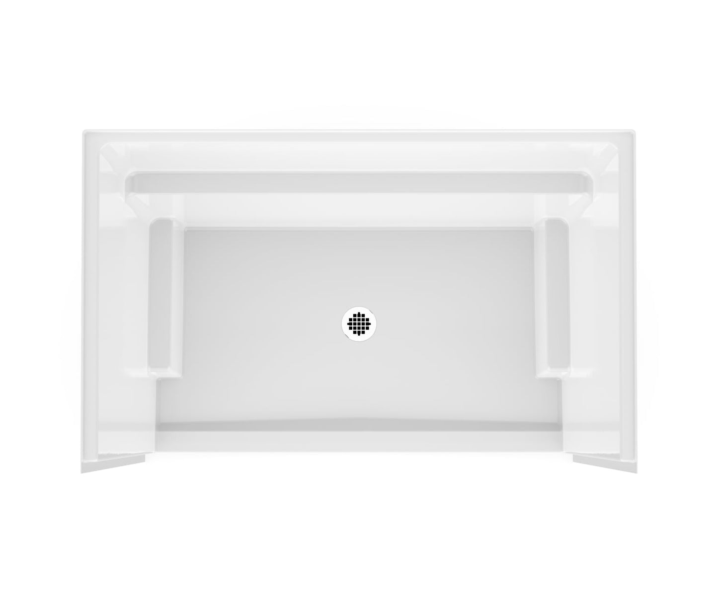 Icon SH6036 AcrylX™ Alcove Center Drain One-Piece Shower in White