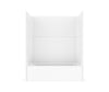Icon TS6032 AcrylXâ¢ Alcove Left Hand Drain One-Piece Tub Shower in White