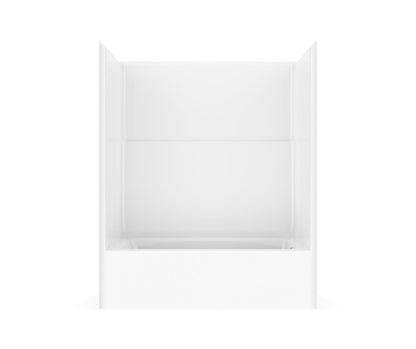Icon TS6032 AcrylXâ¢ Alcove Left Hand Drain One-Piece Tub Shower in White