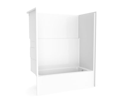 Icon TS6032 AcrylXâ¢ Alcove Left Hand Drain One-Piece Tub Shower in White