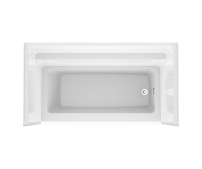 Icon TS6032 AcrylXâ¢ Alcove Left Hand Drain One-Piece Tub Shower in White