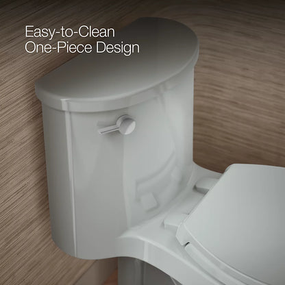 Adair® One-piece elongated toilet, 1.28 gpf