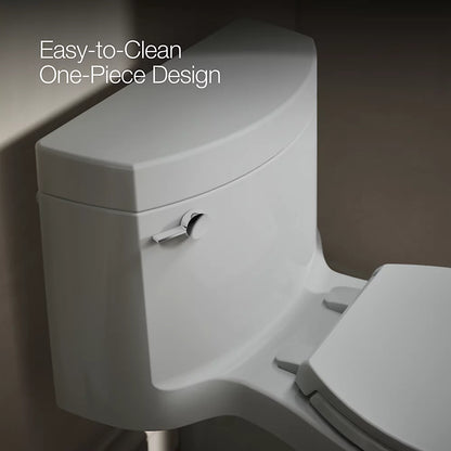 Cimarron® One-piece elongated toilet with concealed trapway, 1.28 gpf