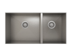 Prochef 60/40 Double Bowl Undermount Kitchen Sink ProInox H0 Stainless Steel, 30" X 16"