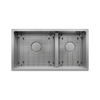 Prochef Undermount Stainless Steel 60/40 Double Bowl Kitchen Sink with Grid, 31" x 16" x 9"
