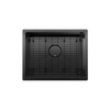 Prochef Undermount Stainless Steel Single Bowl Kitchen Sink True Black PVD with Grid, 21" x 16" x 9"