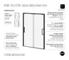 Kalia IKONIK 60” x 79” Bypass sliding shower door – DR1951/DR1952-160-003