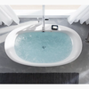 Kohler Sunstruck® 66x36" Free-Standing Heated Bubblemassage™ Air Bath With Bask® Heated Surface & Fluted Shroud
