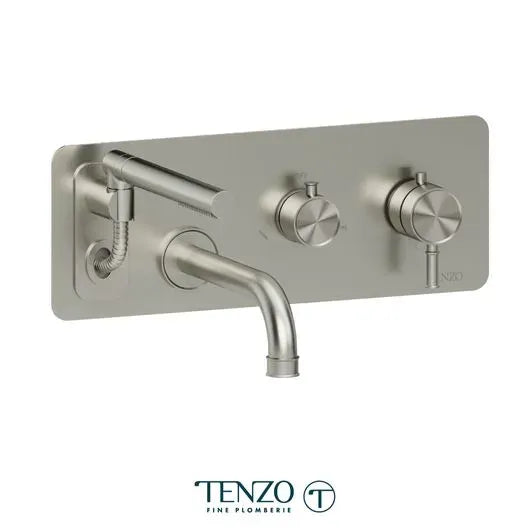 Tenzo Retractable Hose Alyss Wall-Mount Tub Filler