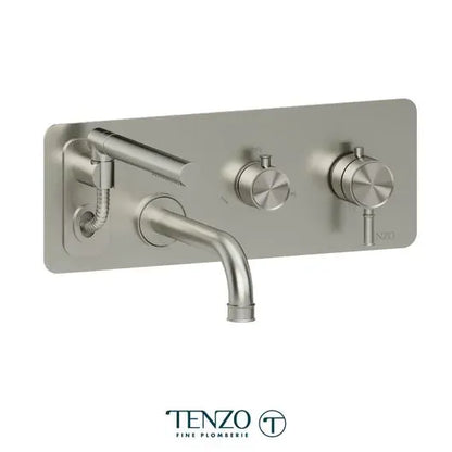Tenzo Retractable Hose Alyss Wall-Mount Tub Filler