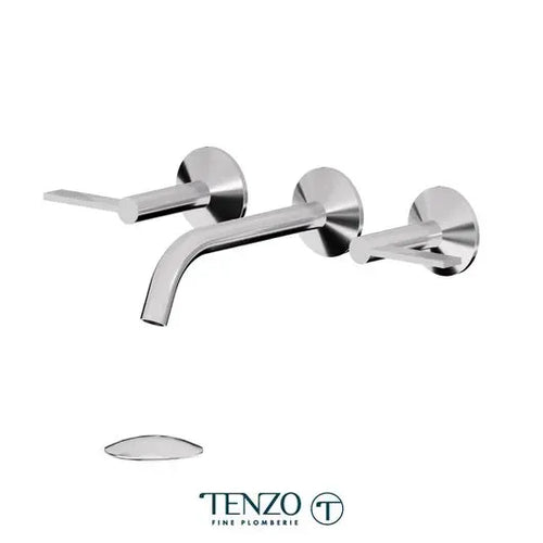 Tenzo Lavatory With Drain Bathroom Faucet – Wall-Mount
