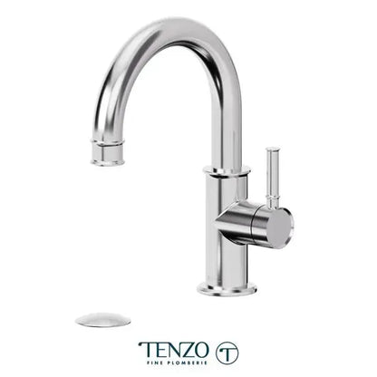 Tenzo Single hole lavatory faucet with drain, Alyss
