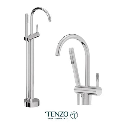 Tenzo Tub FIller Paloma Floor-Mount Tub Filler