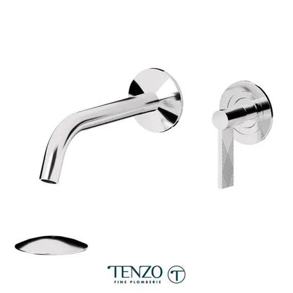 Tenzo Lavatory With Drain Bathroom Faucet – Wall-Mount