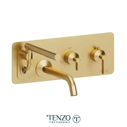 Tenzo Retractable Hose Paloma Wall-Mount Tub Filler