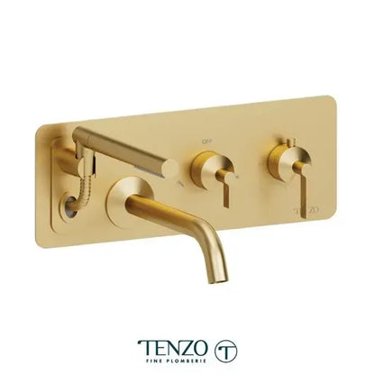 Tenzo Retractable Hose Paloma Wall-Mount Tub Filler