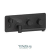 Tenzo Retractable Hose 12'' Swivel Spout Alyss Wall-Mount Tub Filler