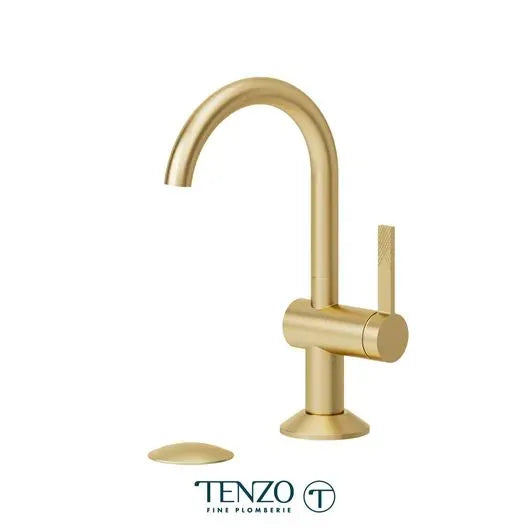 Tenzo Single hole lavatory faucet with drain