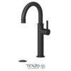 Tenzo Tall single hole lavatory faucet with drain, Alyss