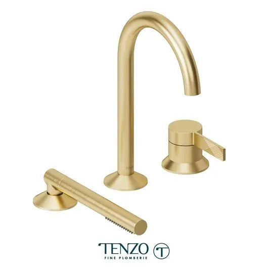 Tenzo 3 Pieces Paloma Deck-Mount Tub Filler