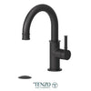Tenzo Single hole lavatory faucet with drain, Alyss