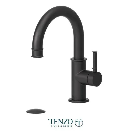 Tenzo Single hole lavatory faucet with drain, Alyss