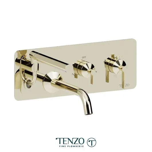 Tenzo Retractable Hose Paloma Wall-Mount Tub Filler
