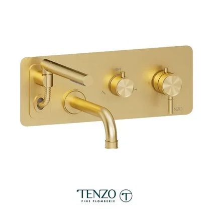Tenzo Retractable Hose Alyss Wall-Mount Tub Filler