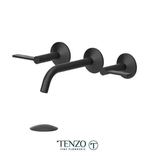 Tenzo Lavatory With Drain Bathroom Faucet – Wall-Mount