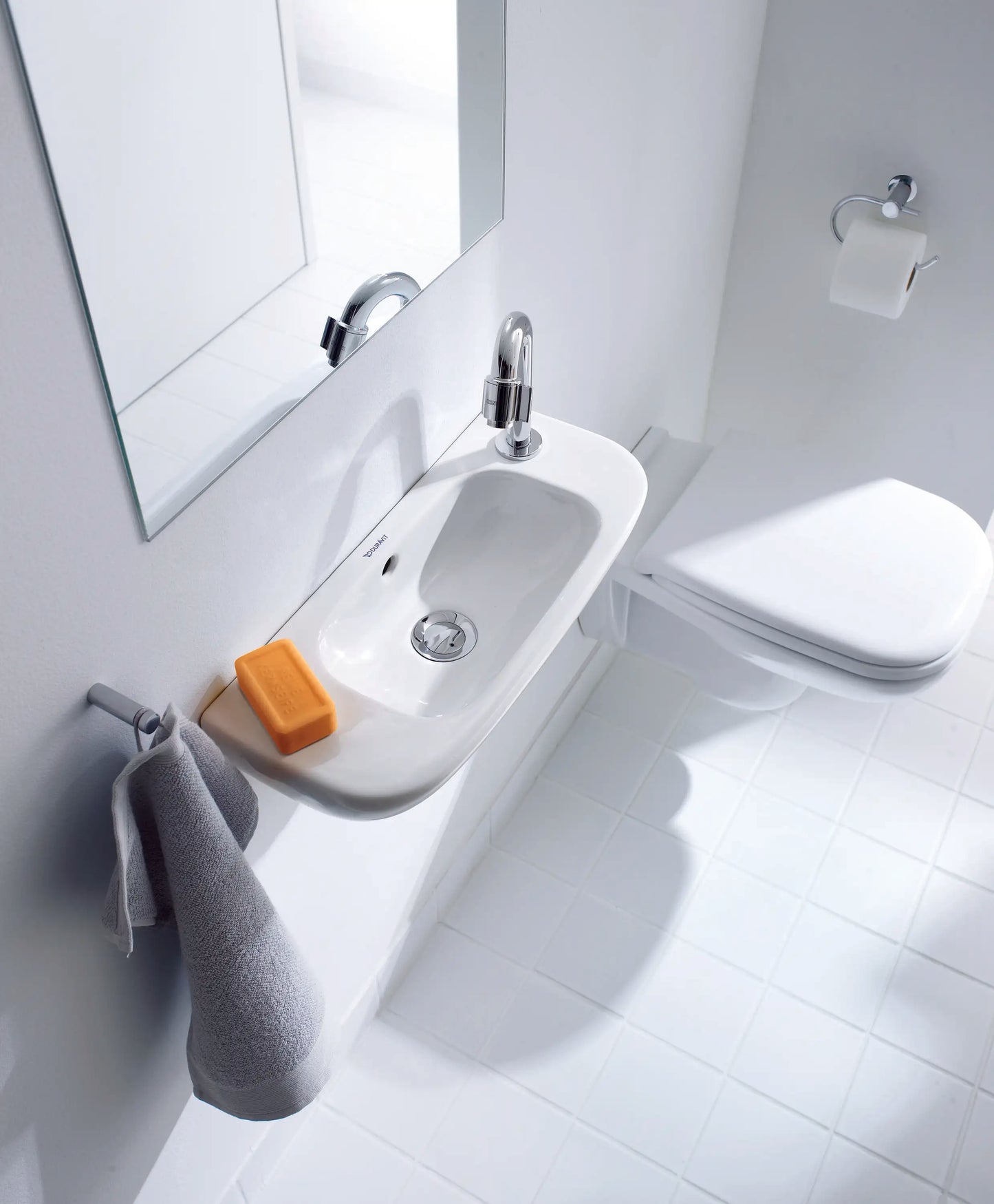 Duravit D-Code Wall Mounted Sink Design by sieger design