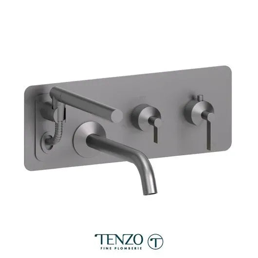 Tenzo Retractable Hose Paloma Wall-Mount Tub Filler