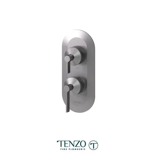 Tenzo T-box Pressure-Balance 2 Functions With Diverter Paloma Thermostatic Pressure-Balance 2-Way Shower Trim