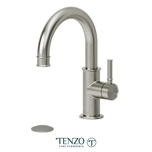 Tenzo Single hole lavatory faucet with drain, Alyss