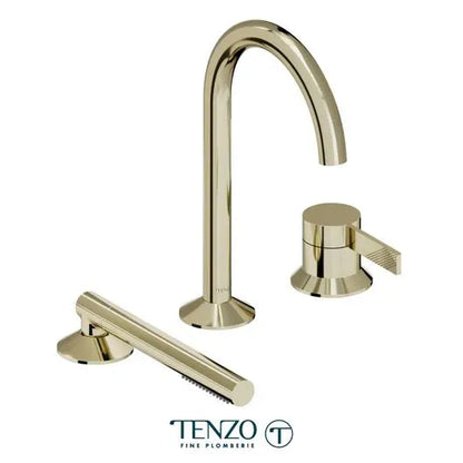 Tenzo 3 Pieces Paloma Deck-Mount Tub Filler