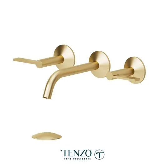 Tenzo Lavatory With Drain Bathroom Faucet – Wall-Mount