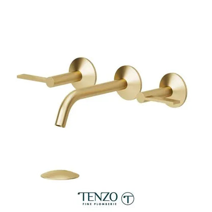 Tenzo Lavatory With Drain Bathroom Faucet – Wall-Mount