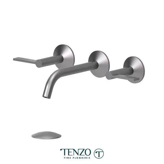 Tenzo Lavatory With Drain Bathroom Faucet – Wall-Mount