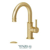 Tenzo Single hole lavatory faucet with drain, Alyss