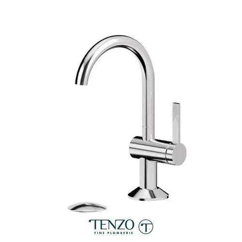 Tenzo Single hole lavatory faucet with drain