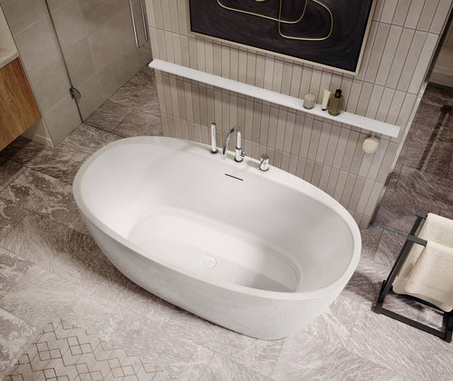 Maax Hatto 6732 Acrylic Freestanding Center Drain Bathtub #107836 - Golzar Home